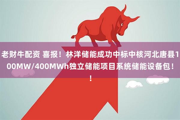 老财牛配资 喜报！林洋储能成功中标中核河北唐县100MW/400MWh独立储能项目系统储能设备包！